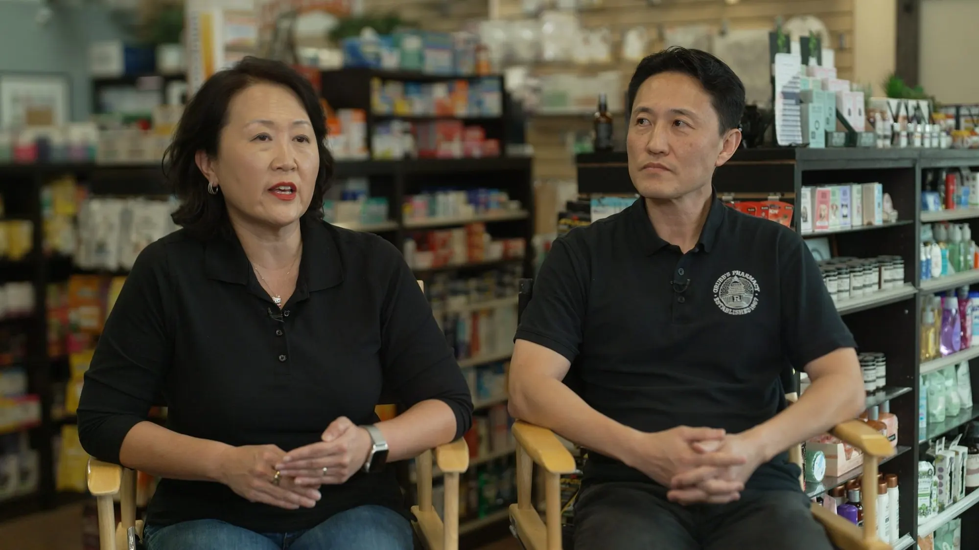 Joan and Michael Kim interviewed at Grubb’s Pharmacy on Capitol Hill